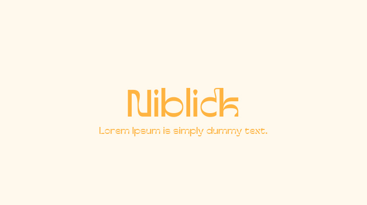 Niblick Font
