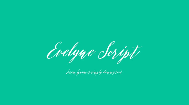 Evelyne Script Font