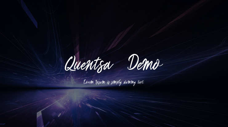 Quentsa  Demo Font Family