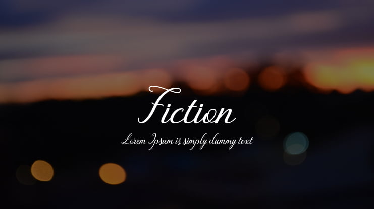 Fiction Font