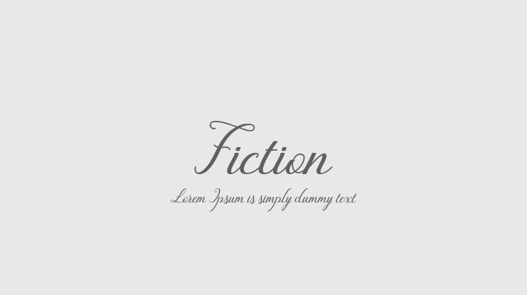 Fiction Font
