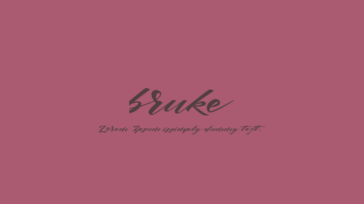 bruke Font