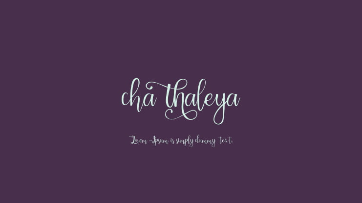chathaleya Font