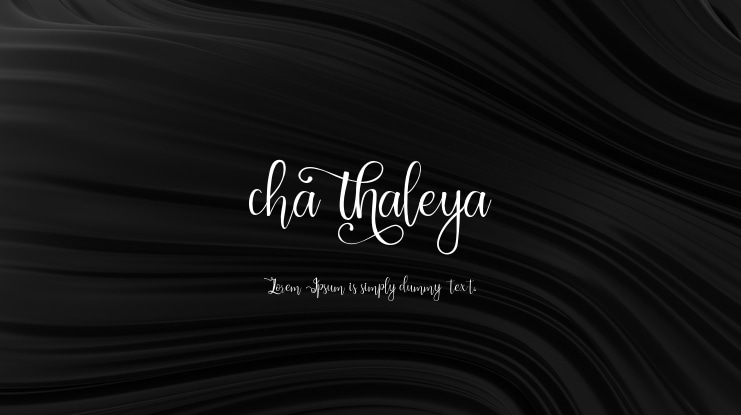 chathaleya Font