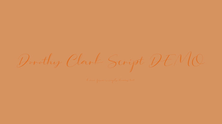 Dorothy Clark Script DEMO Font