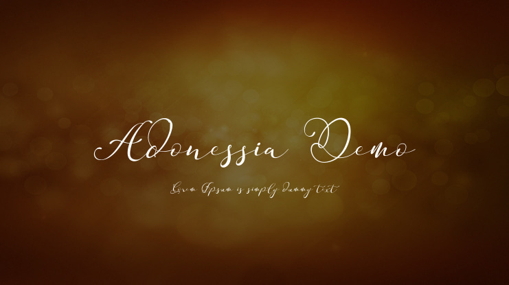 Adonessia Demo Font