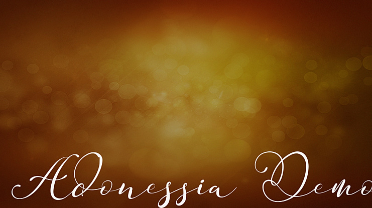 Adonessia Demo Font