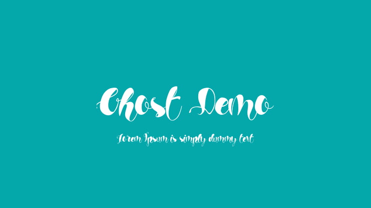 Ghost Demo Font Family