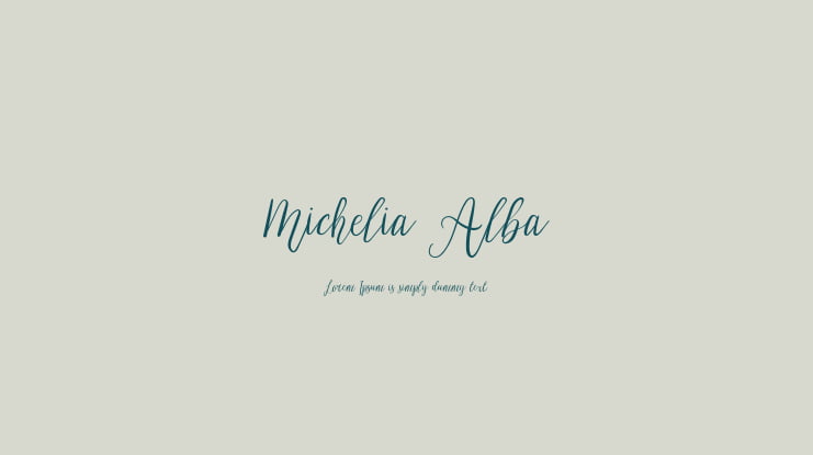 Michelia Alba Font