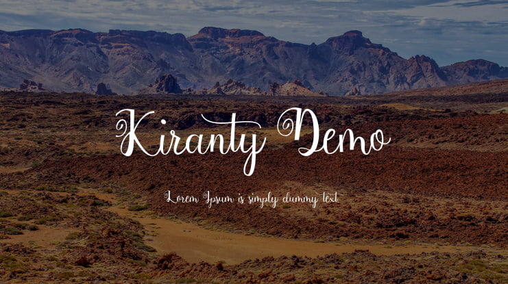Kiranty Demo Font