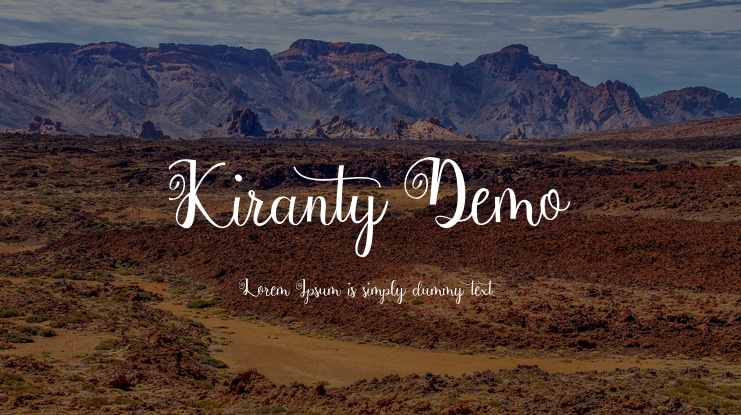 Kiranty Demo Font