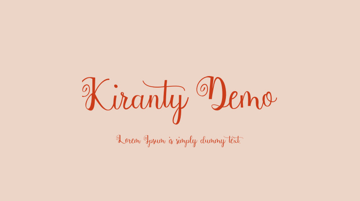 Kiranty Demo Font
