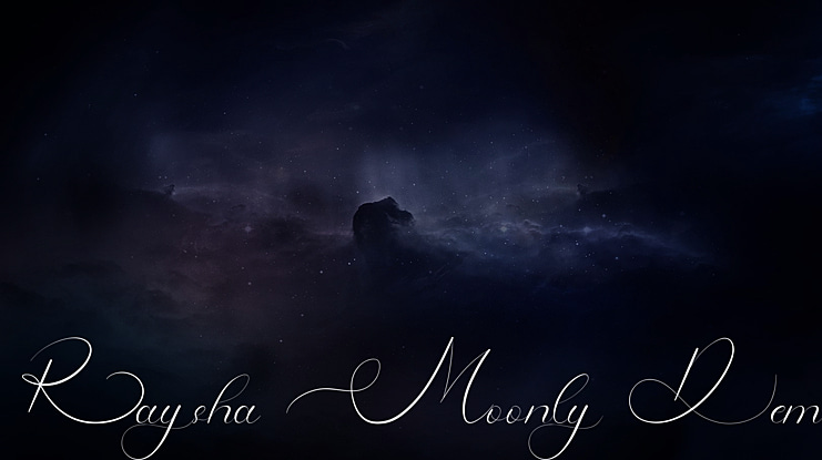 Raysha Moonly Demo Font