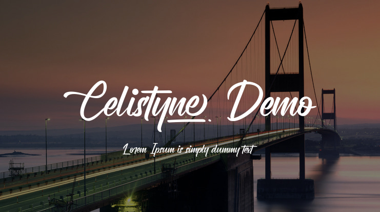 Celistyne Demo Font