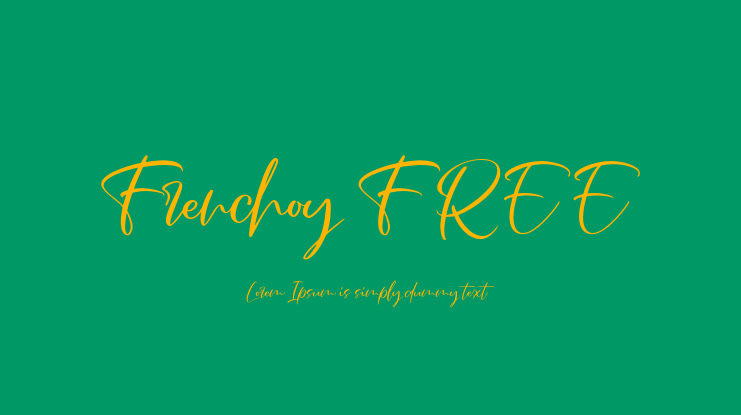 Frenchoy FREE Font