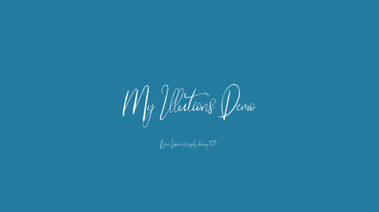 My Illutions Demo Font