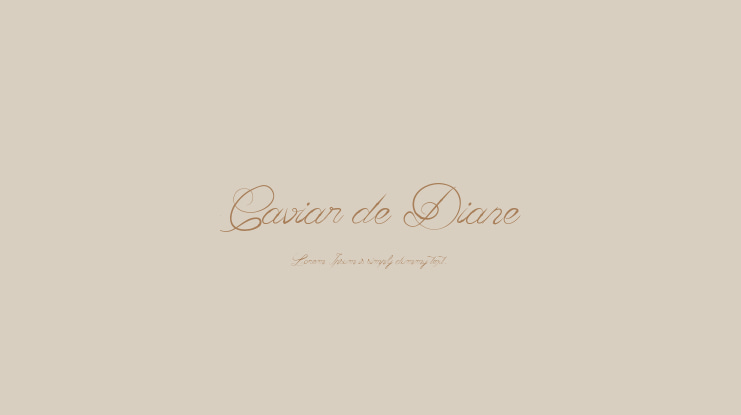 Caviar de Diane Font