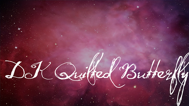 DK Quilted Butterfly Font