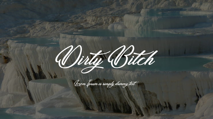 Dirty Bitch Font