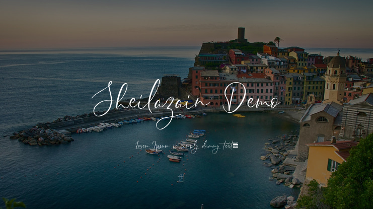 Sheilazain Demo Font