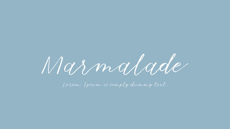 Marmalade Font