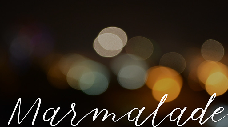 Marmalade Font
