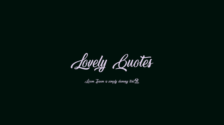 Lovely Quotes Font