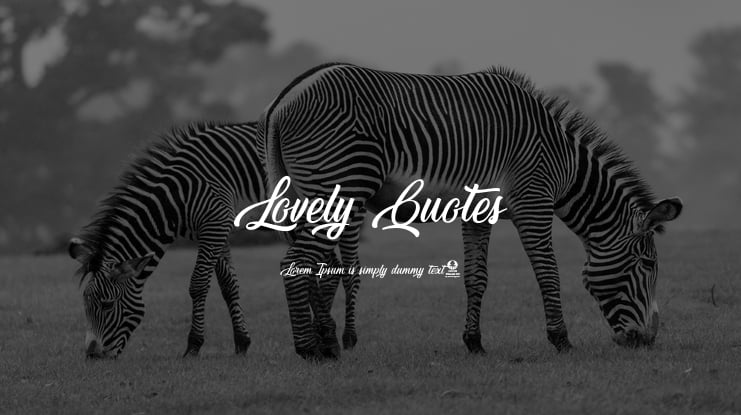 Lovely Quotes Font