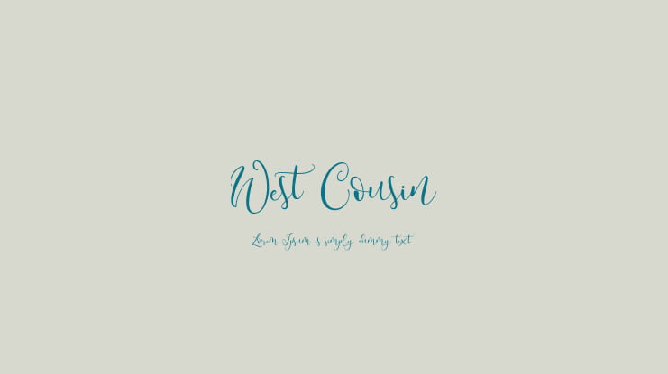 West Cousin Font