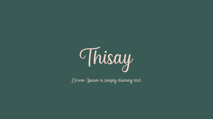 Thisay Font