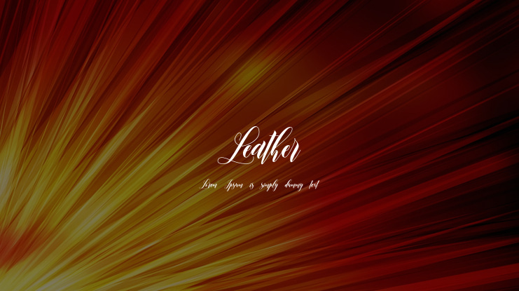 Leather Font