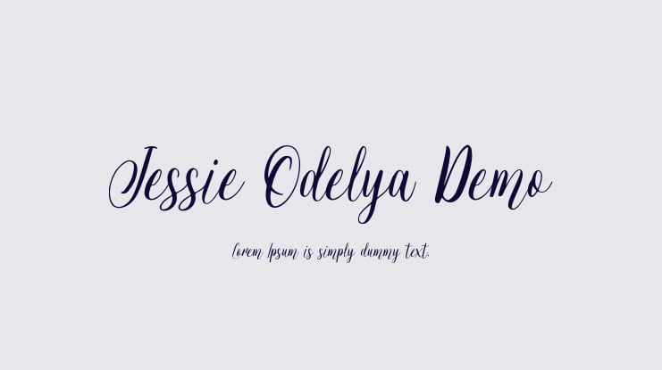 Jessie Odelya Demo Font