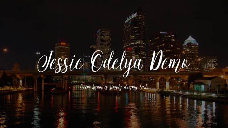 Jessie Odelya Demo Font