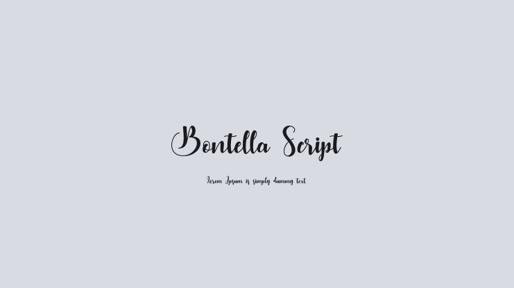 Bontella Script Font