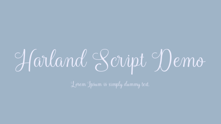 Harland Script Demo Font Family