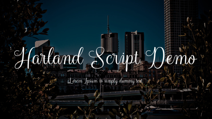 Harland Script Demo Font Family