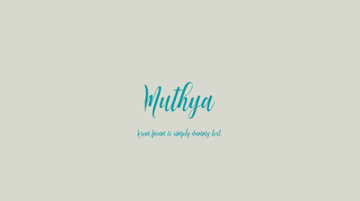 Muthya Font