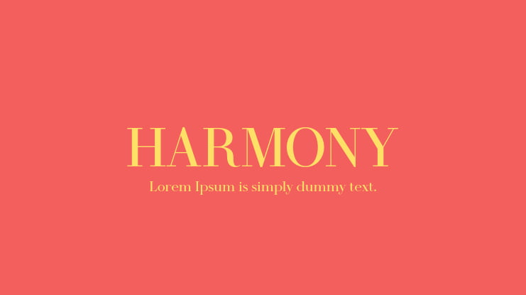 HARMONY Font