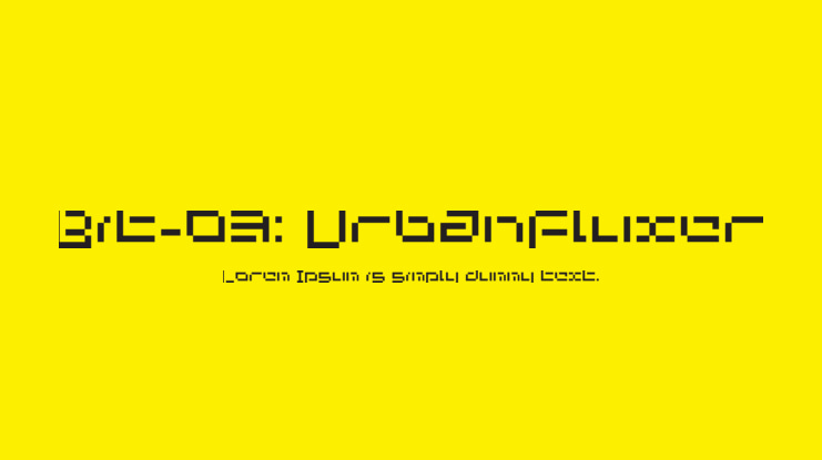 Bit-03: UrbanFluxer Font