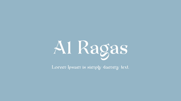 Al Ragas Font
