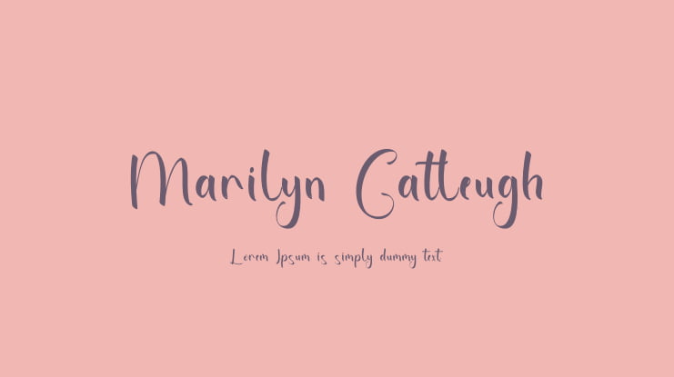 Marilyn Catleugh Font