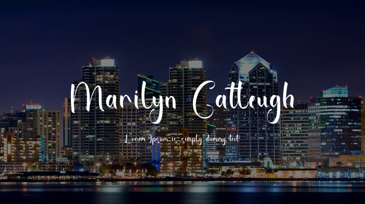 Marilyn Catleugh Font