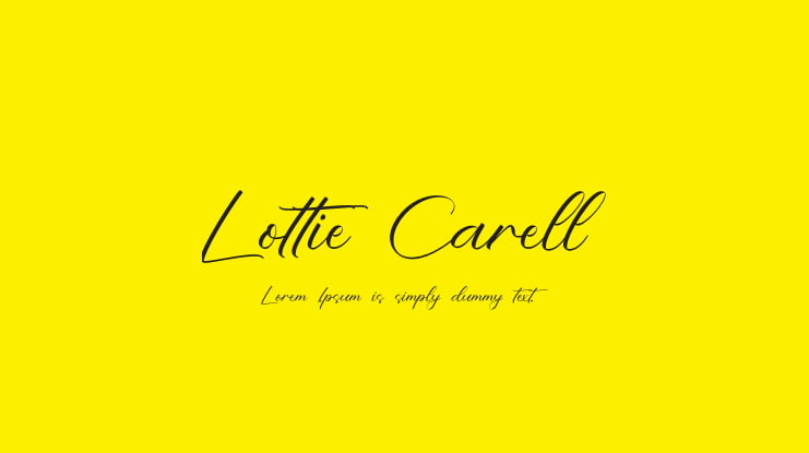 Lottie Carell Font