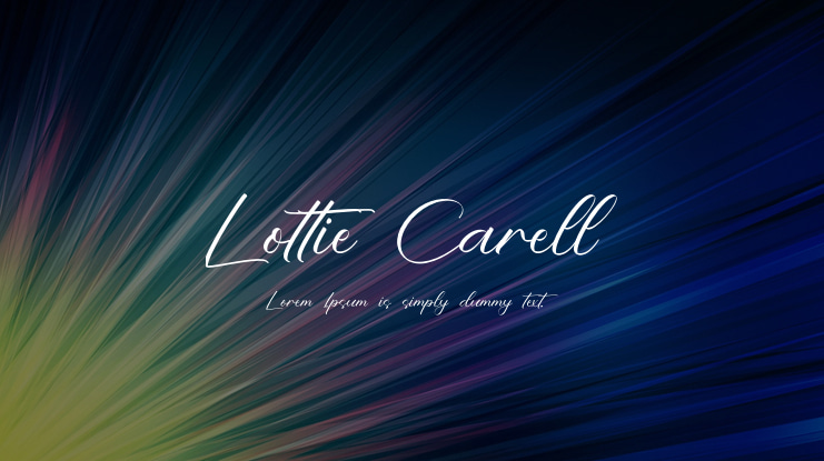 Lottie Carell Font