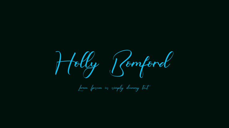 Holly Bomford Font