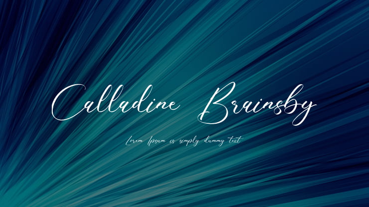 Calladine Brainsby Font