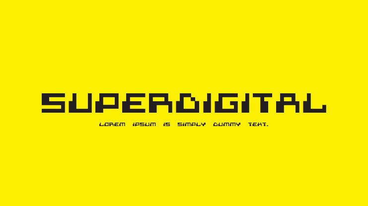 Superdigital Font