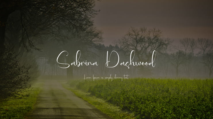 Sabrina Dashwood Font