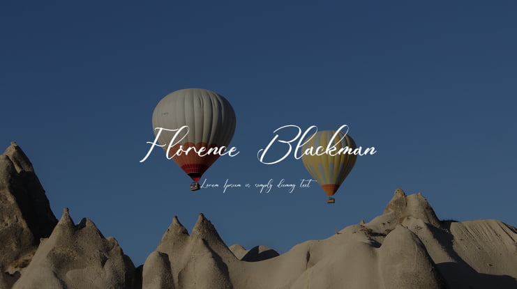 Florence Blackman Font
