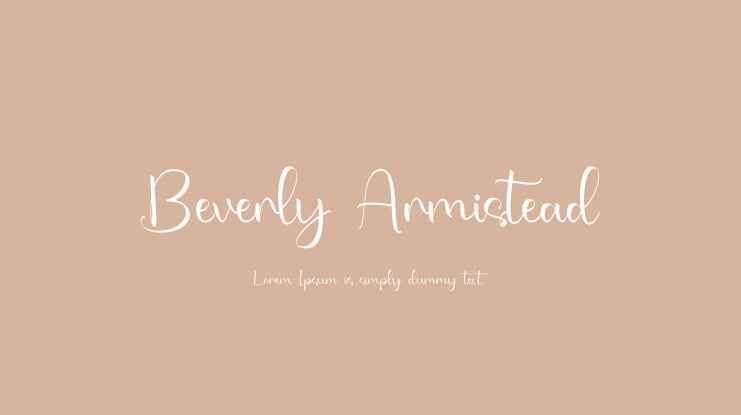 Beverly Armistead Font